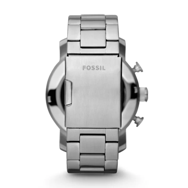 Fossil Men Nate Silver Stainless Steel Watch (Style: JR1353) - Image 2