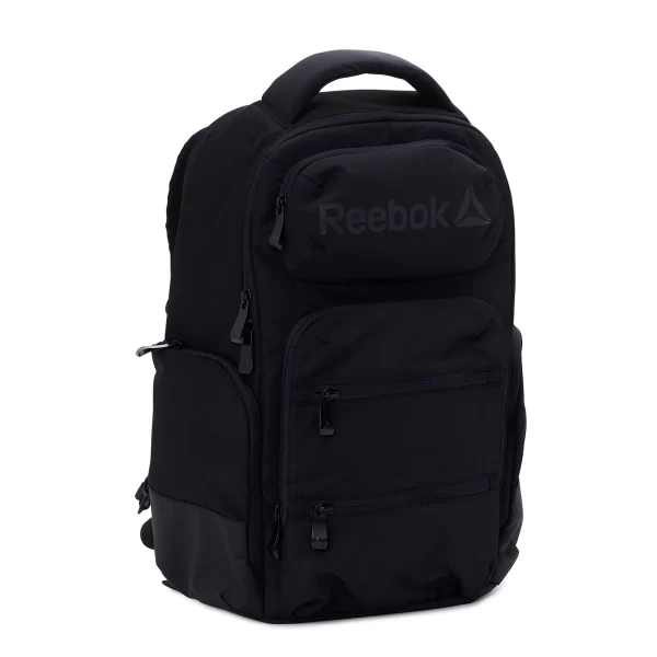 Reebok Unisex Adult Winter 16" Laptop Backpack, Black - Image 2