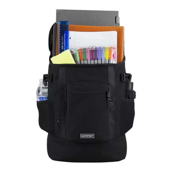 Eastsport Unisex Rival 18.5" Laptop Backpack, Black - Image 3