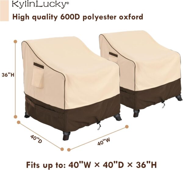 KylinLucky Outdoor Furniture Chair Covers Waterproof - Image 8