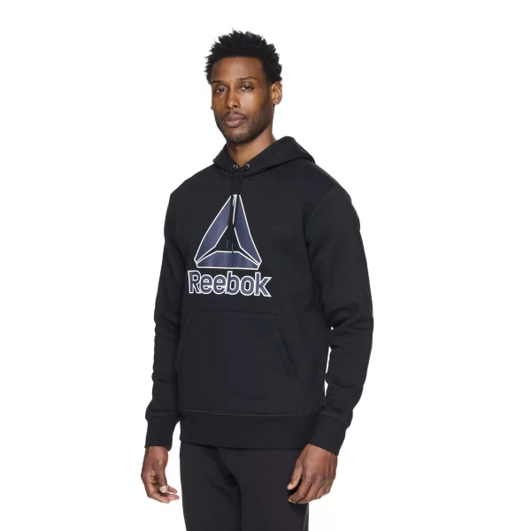 Reebok Men's and Big Men's Delta Logo Fleece Hoodie Sweatshirt, Sizes S-3XL - Image 4