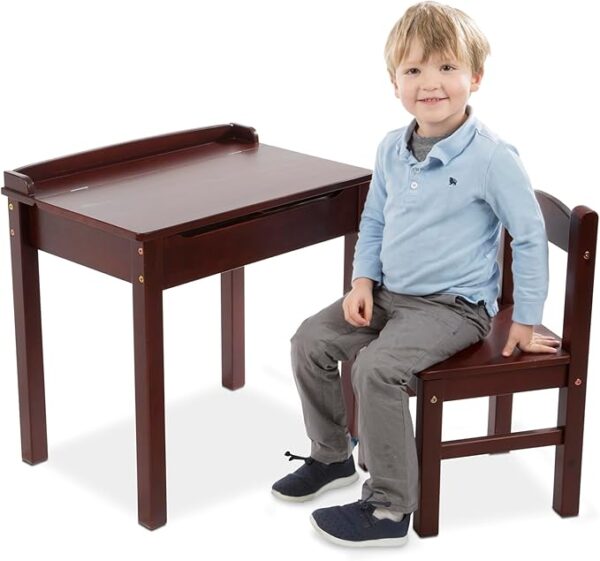 Melissa & Doug Wooden Lift-Top Desk & Chair - Image 4