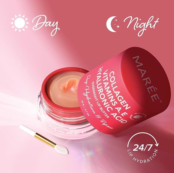 MAREE Lip Mask with Hyaluronic Acid - Overnight Lip Treatment - Image 3