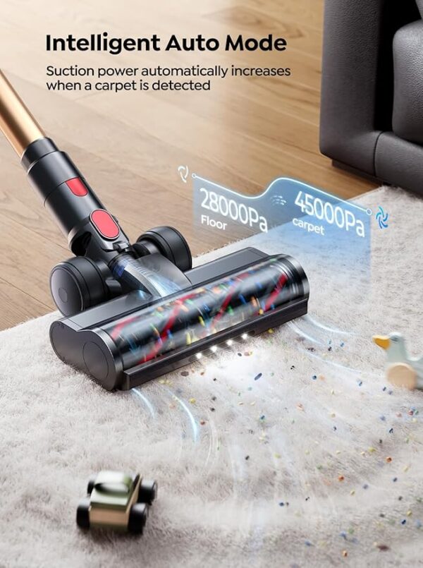 Cordless Vacuum Cleaner, 550W 45KPA 60 Mins Runtime - Image 2