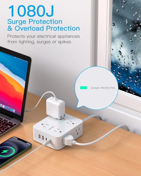 Surge Protector Power Strip - Image 3