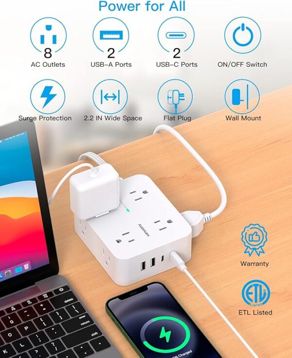 Surge Protector Power Strip - Image 7