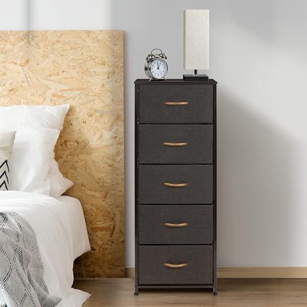 Sorbus Nightstand with 5 Drawers - Bedside Furniture - Image 3