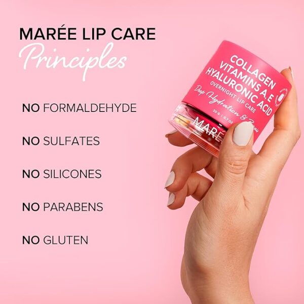 MAREE Lip Mask with Hyaluronic Acid - Overnight Lip Treatment - Image 2