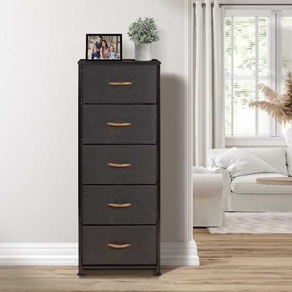 Sorbus Nightstand with 5 Drawers - Bedside Furniture - Image 6