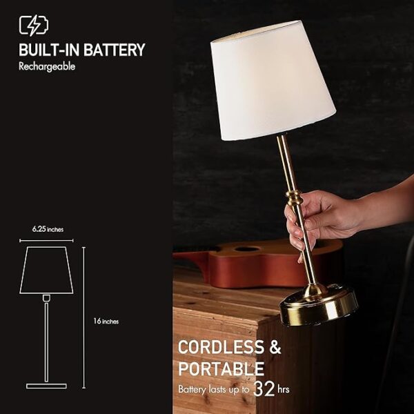 O’Bright Seraph - Cordless LED Table Lamp with Dimmer - Image 5