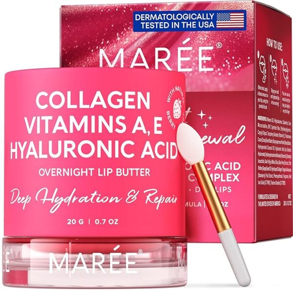 MAREE Lip Mask with Hyaluronic Acid - Overnight Lip Treatment