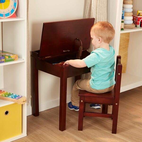 Melissa & Doug Wooden Lift-Top Desk & Chair - Image 2