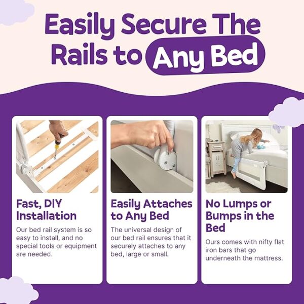 ComfyBumpy Extra Long Toddler Bed Rails - Image 2