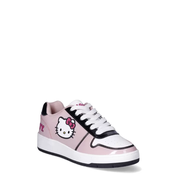 Hello Kitty by Sanrio Women's Pink Casual Court Sneakers