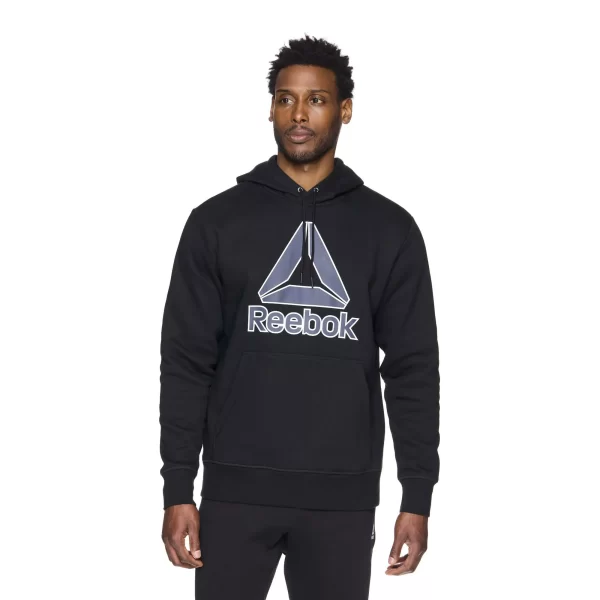 Reebok Men's and Big Men's Delta Logo Fleece Hoodie Sweatshirt, Sizes S-3XL