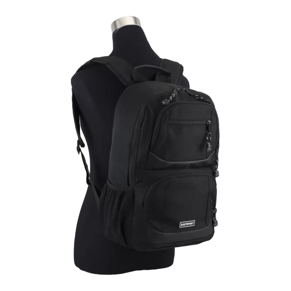 Eastsport Unisex Commuter Tech Backpack, Black - Image 9